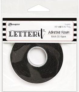 Letter It Black Foam Roll Tape