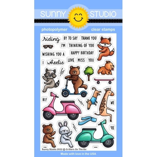Sunny Studio Stamps Critters on the Go Stamp