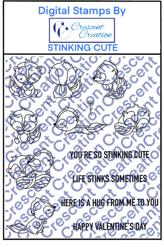 Stinking Cute Digital Stamp