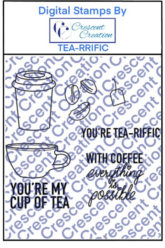Tea-riffic Digital Stamp