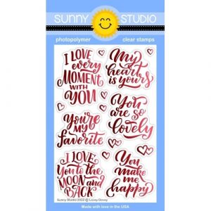 Sunny Studio Stamps Lovey Dovey Stamp