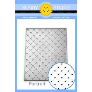 Sunny Studio Stamps Quilted Heart Portrait Die